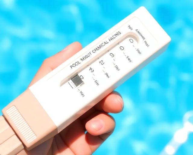 Pool water chemical testing